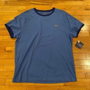 Le Tigre Mens Pima Cotton Ringer T-Shirt XL Short Sleeve Embroidered Logo New